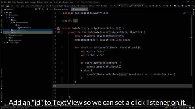 How to create Callbacks in Kotlin? смотреть онлайн