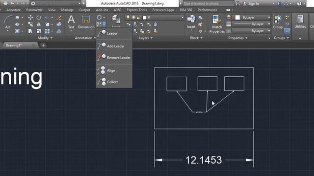 Autocad(2018) Lesson 06 update tutorial for beginner Bangla Version( adding text,leader,dimention) смотреть онлайн
