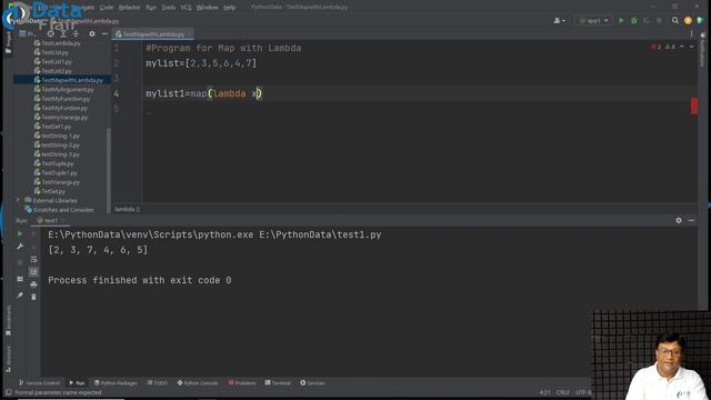 Python Practical - Lambda with Map Function in Python | Lambda Functions In Python смотреть онлайн