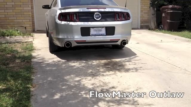 Flowmaster Outlaw Exhaust on my 2013 GT Mustang смотреть онлайн