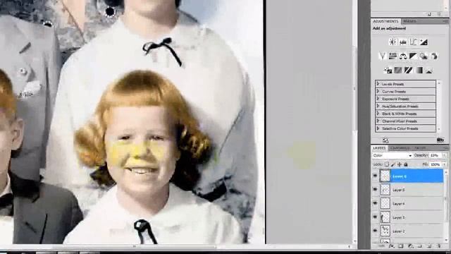 Photoshop Tutorial: Old photo restoration and colouring смотреть онлайн