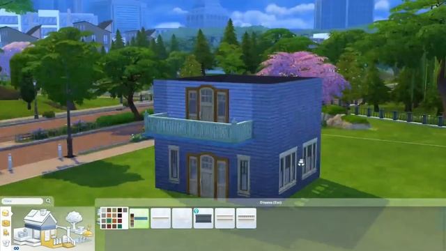 Tutorial the Sims 4 / How to make a balcony / Как построить балкон / no cc no mods смотреть онлайн