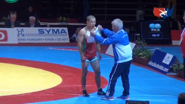 60 KG Bronze - Elmurat Tasmuradov UZB vs Almat Kebispayev KAZ смотреть онлайн