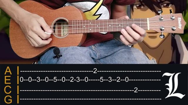 L em death note - ukulele with TABS смотреть онлайн
