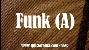 Funk Bass Backing Track (A)