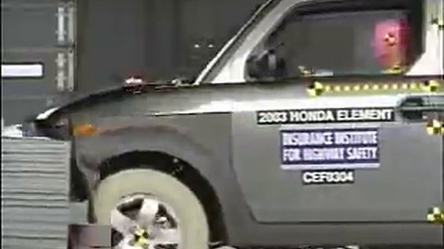 Crash Test 2003 - 2009 Honda Element EX 4wd (Frontal Offset) IIHS смотреть онлайн