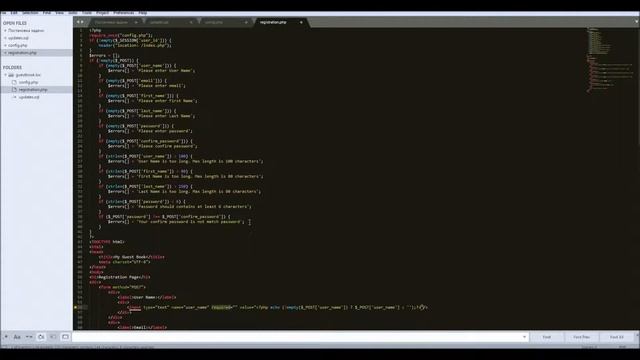 Первый проект на PHP. Гостевая книга #2 смотреть онлайн