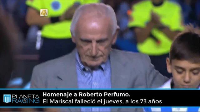 Homenaje a Roberto Perfumo en Racing 2-1 Lanús. смотреть онлайн