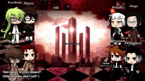 Bungou stray dogs react to Dazai Osamu [Rus/Eng]?БСД реакция на Дазая Осаму?Gacha??Part 1