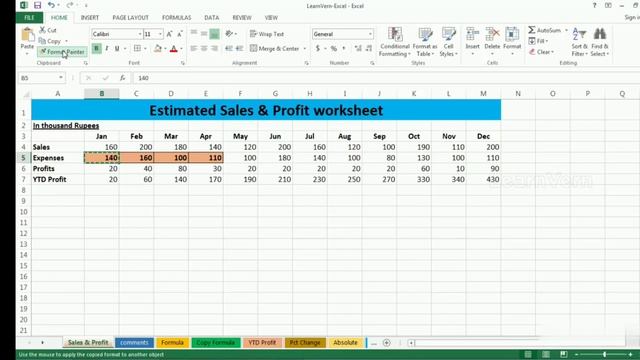 FORMAT PAINTER IN EXCEL, फॉर्मेट पेंटर क्या होता है ! FORMAT PAINTER. смотреть онлайн