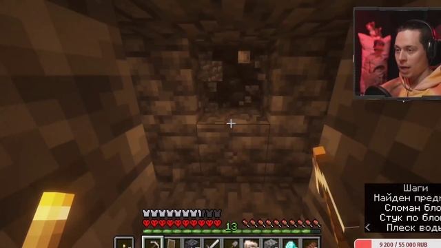 Реакция Frame Tamer на алмазы в майнкрафте (когда нашел алмазы)