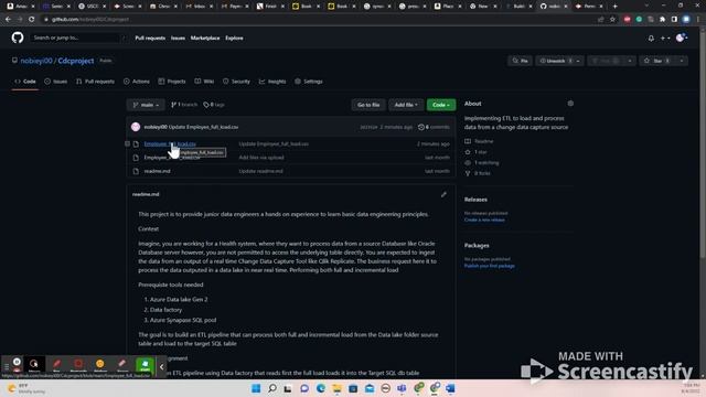 Part 1: Raw Uncut Real World Data Engr: ETL Change Data Capture Full and Increment load смотреть онлайн