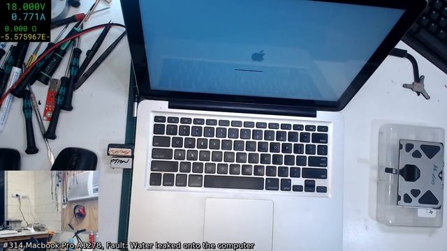 #314 Macbook Pro A1278 liquid damage repair ( shame it wasn't pie ) смотреть онлайн