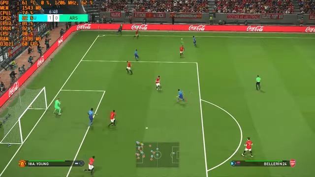 Amd a8 9600 with Radeon RX550 PES 2018 смотреть онлайн