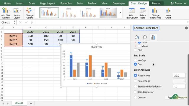 How to Add Custom Error Bars in Excel смотреть онлайн