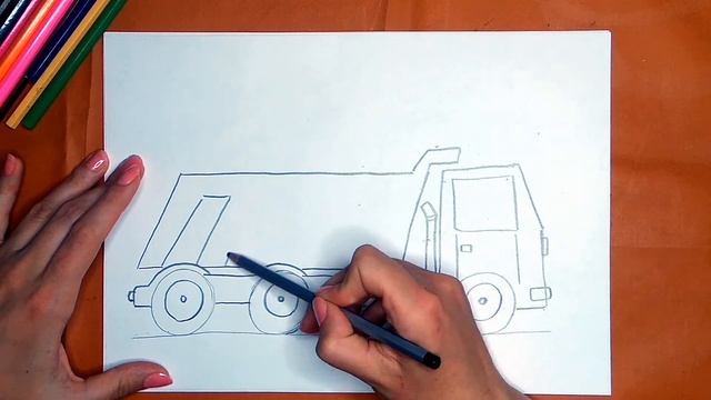 Как нарисовать грузовик карандашом детям. Онлайн-школа рисования "Малевашки" смотреть онлайн