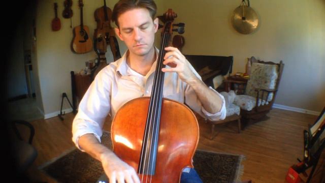 2 Octave D minor Scale whole notes cello practice смотреть онлайн
