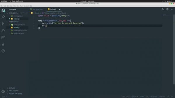 16. Creating a server using the http module | A Beginner's Guide to Node.js by DSC VIT