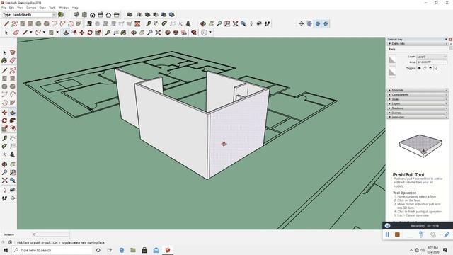 Sketchup tutorial import AutoCAD dwg plan to Sketchup make wall смотреть онлайн