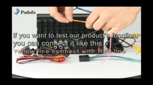 Car MP5  player Power cable connect video