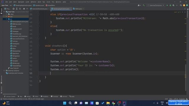 How To Create A Simple Banking Application In Java смотреть онлайн