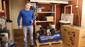 Компрессор ременной Garage. Краткий обзор - распаковка.