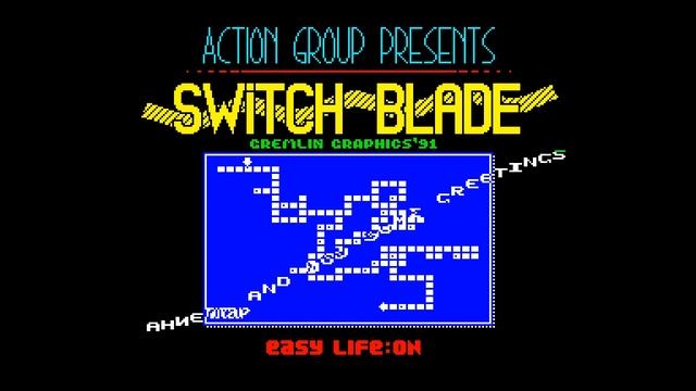 Switch Blade Crack Intro - Action Group [#zx spectrum] смотреть онлайн