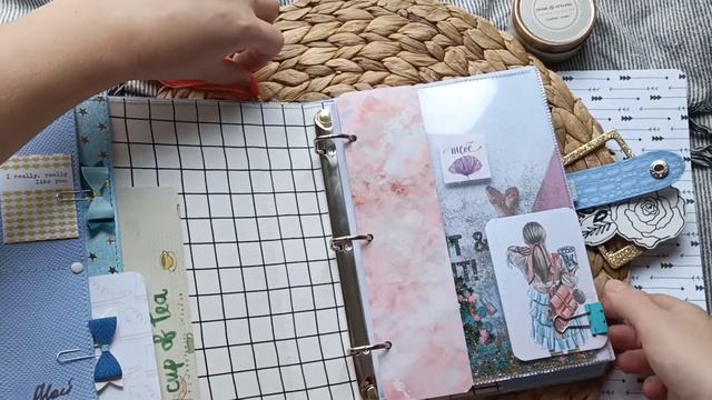 Планер из голубого крокодила / Планер ручной работы на кольцевом механизме / Скрапбукинг смотреть онлайн