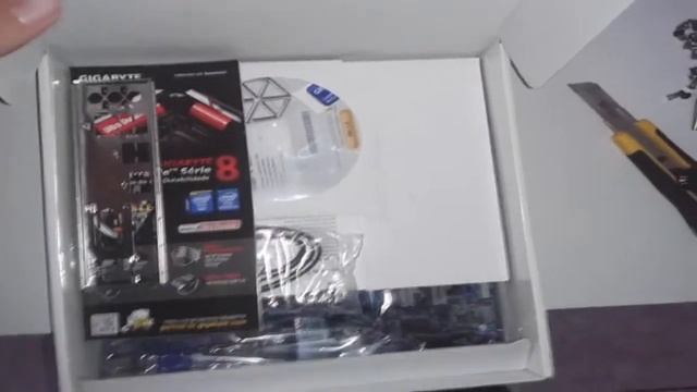 Unboxing GA-B75M-D3H + I5 3570K !! смотреть онлайн