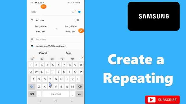 How to Create a Repeating / Recurring Calendar Event Samsung A24 / A34 / A54 / A14 смотреть онлайн