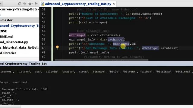 Chapter 5.6 - Advanced Cryptocurrency Trading Bot - Exploring CCXT смотреть онлайн