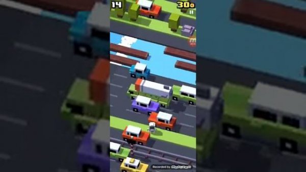 Конец игры Crossy road