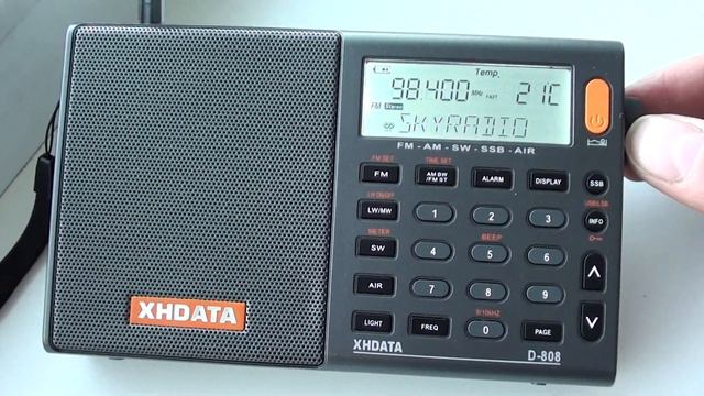 XHDATA D-808 Эстония -Таллин приём радиостанций FM 87,5 - 108,00