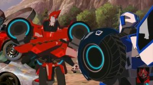 Трансформеры роботы под прикрытием клип про Сайдсвайп и Стронгарм