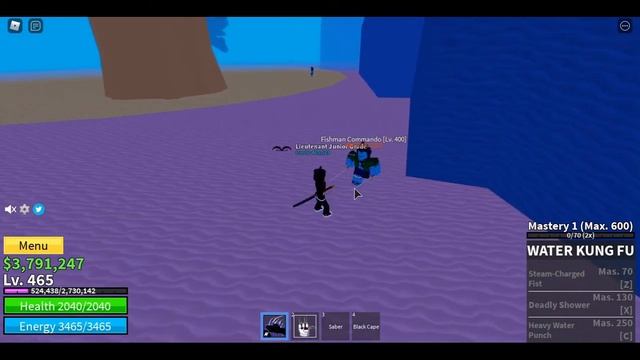 How to learn Water Kung Fu | Roblox: Blox Fruit смотреть онлайн