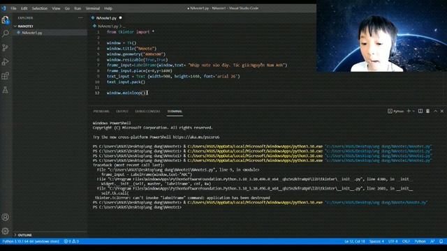 Cách để tự tạo ứng dụng để note(Không lưu) với Python | Ca Rot Computer смотреть онлайн