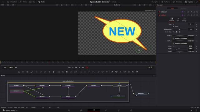 Speech Bubble Effect in DaVinci Resolve - Fusion Tutorial and Free Template смотреть онлайн