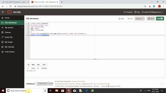 Create table,insert in SQL. Lec-1 смотреть онлайн