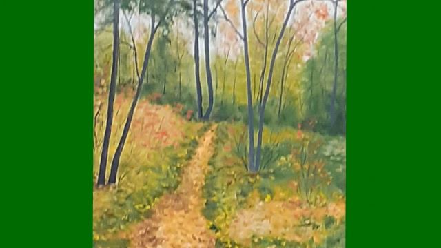 Видеослайд. "Осень" Картины Л. Троицкой. смотреть онлайн