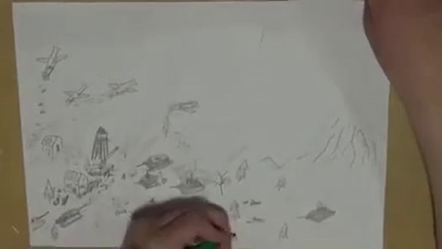 Ролик "Рисуем Курскую битву" 3А класс смотреть онлайн