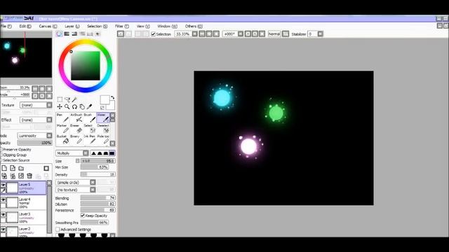 How to create glow effects in paint tool SAI смотреть онлайн