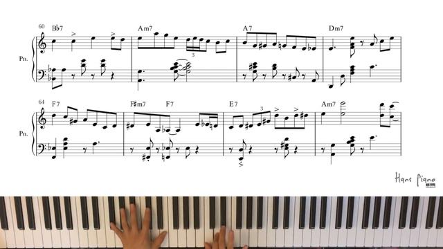 Summertime /jazz piano (Free transcription)arr.HansPiano смотреть онлайн