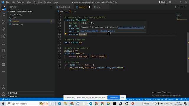 vs code quick fix for importing missing libraries in Python смотреть онлайн