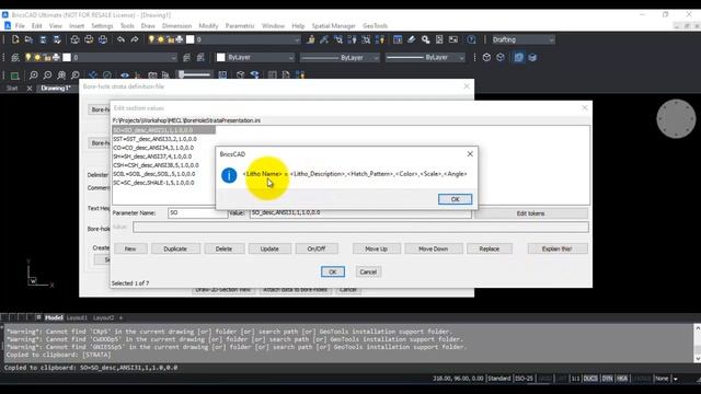 GeoTools Tutorials: Lithology Strata Builder Using HATCHes using GeoTools Mining & Geology BricsCAD смотреть онлайн