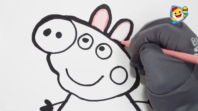 ТРЮК КОТОРЫЙ ТЫ ЗАХОЧЕШЬ ПОВТОРИТЬ!!! КАК НАРИСОВАТЬ СВИНКУ ПЕППУ С ПОМОЩЬЮ РУКИ. смотреть онлайн
