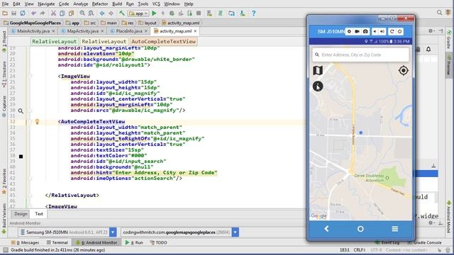 Map Marker and Info Window - [Android Google Maps Course] смотреть онлайн