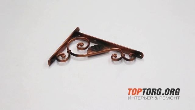 Кронштейн для полки 145х192 мм - медь состаренная смотреть онлайн