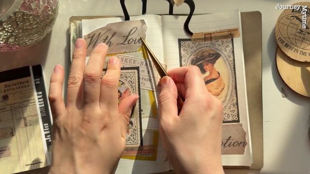 ASMR | 한 개의 보관함 아이템들로만 다이어리 꾸미기 #scrapbooking | journaling смотреть онлайн