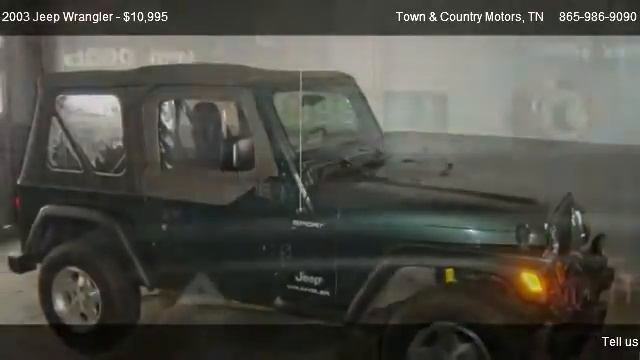 2003 Jeep Wrangler Sport - for sale in Lenoir City, TN 37771 смотреть онлайн