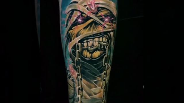 Iron Maiden Tattoo By Burt Of Rock'n'Roll Tattoo And Piercing Glasgow
